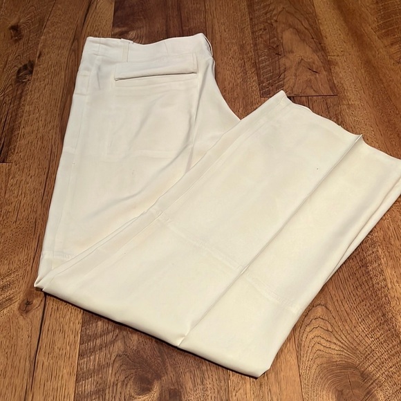Calypso Woman’s Cream Silk Pants Size L - Picture 1 of 7
